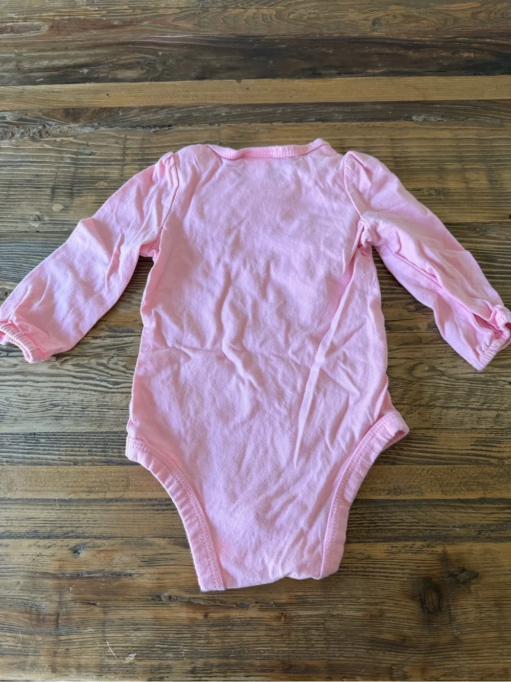 OshKosh B'gosh Baby Pink Long Sleeve Bodysuit